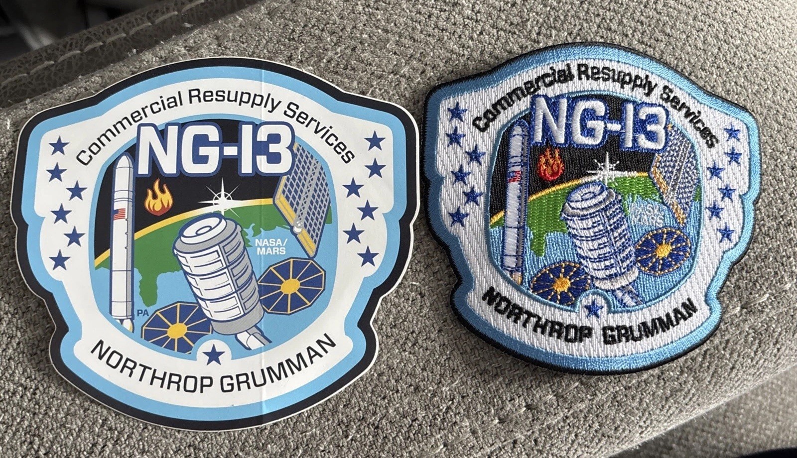 NASA Northrop Grumman NG-13 ISS Commercial Resupply Services Patch And Sticker