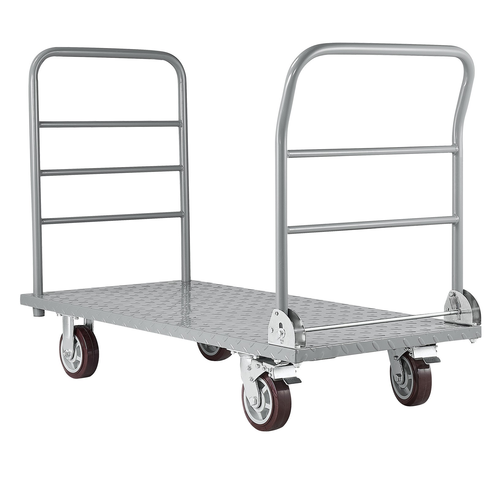 Uimoso Heavy Duty Foldable Platform Cart, 2650 lbs Capacity with Wheels