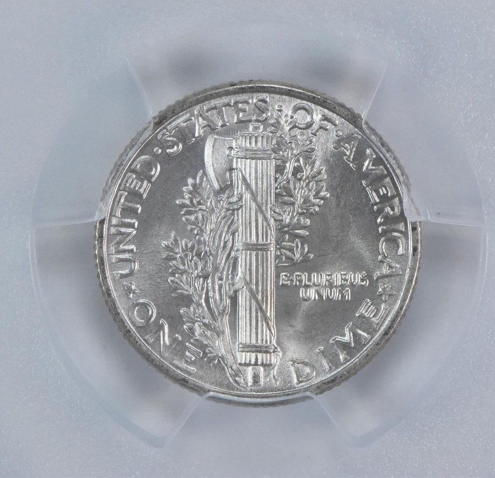 1937 Mercury Dime MS64 FB PCGS Blue Label
