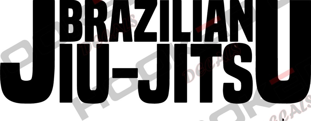 Brazilian Jiu Jitsu Vinyl Transfer Decal