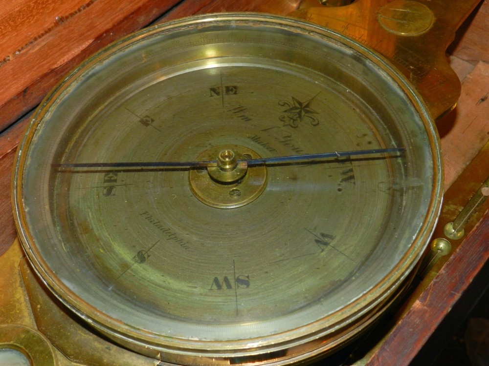 William Young -- Vernier Surveyor's Plain Compass -- 1846-1853