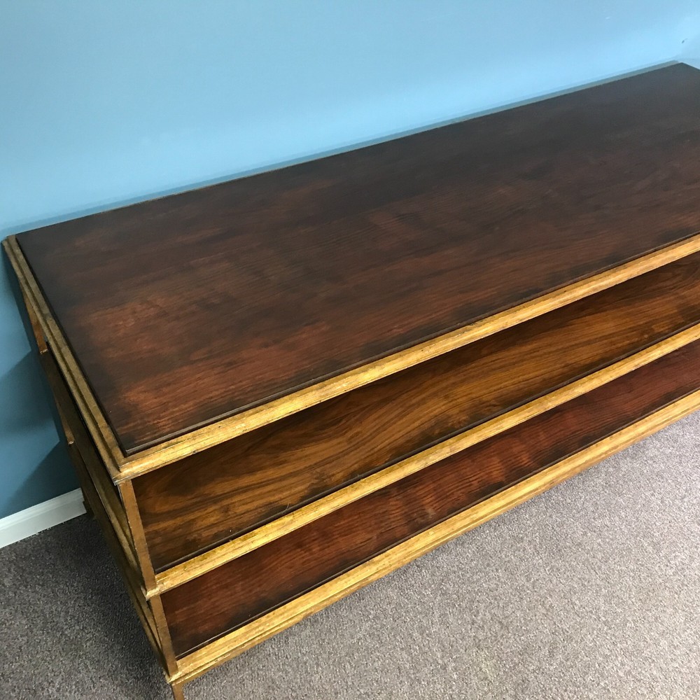 Pride Sasser Gilt Iron & Mahogany Buffet Console