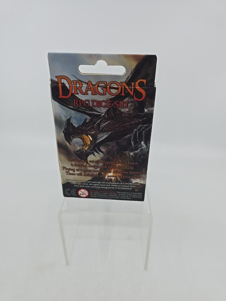 Q-Workshop Dragons Dice Set (7) Quartz D&D RPG