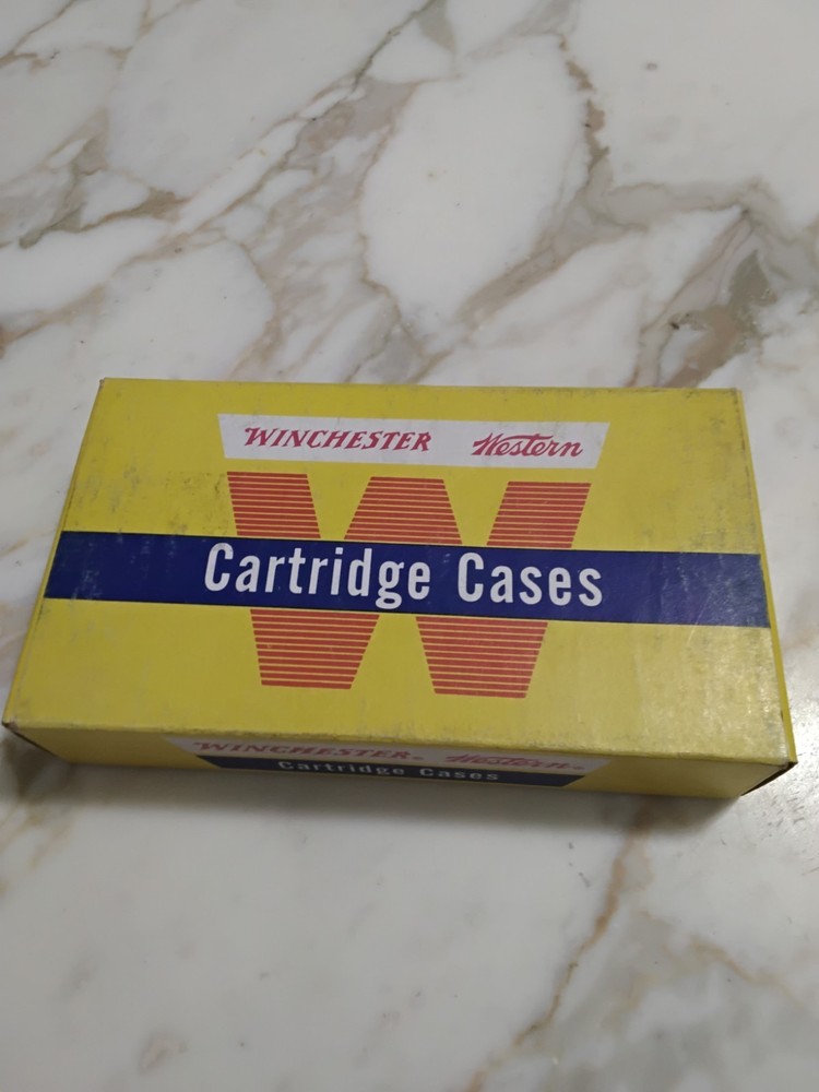 Vintage Winchester 348 win Unprimed Cases UW348 Empty Box