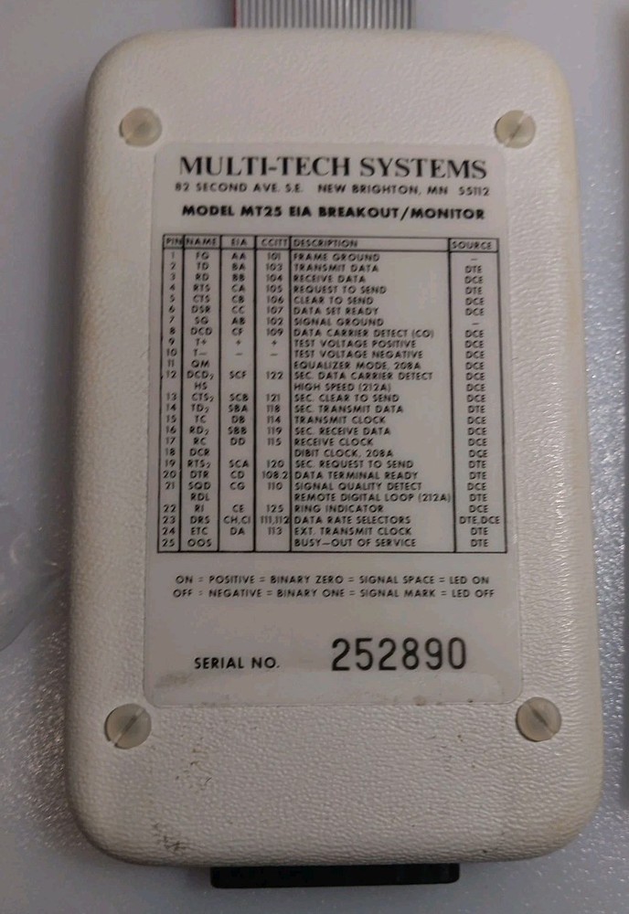 Multi-Tech systems RS232 breakout tool Free Shipping!