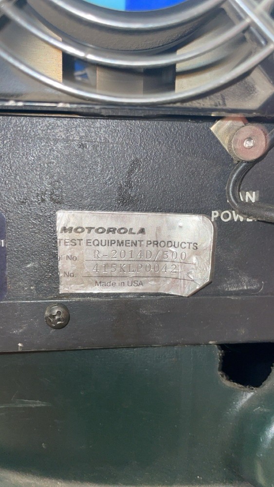 Motorola R2014D/500 Communication Spectrum Analyzer