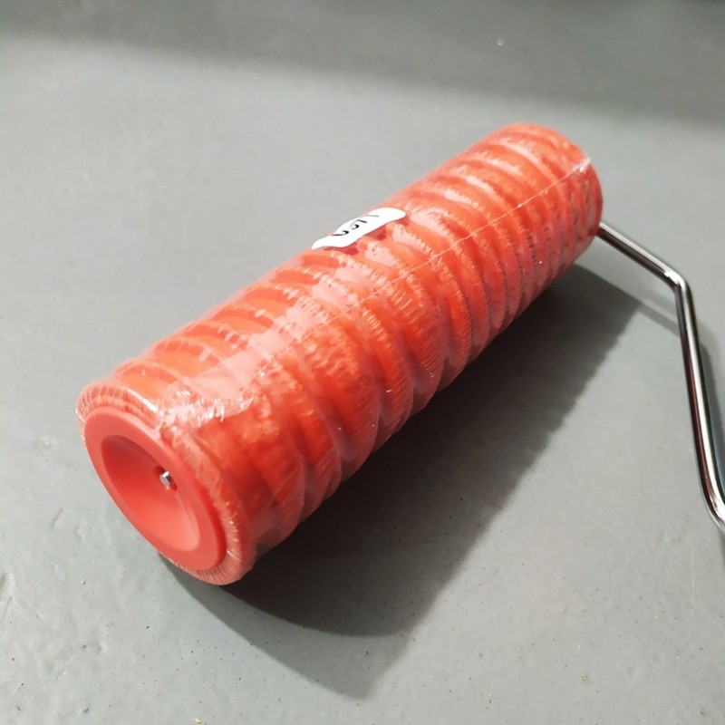 7 Paint Roller Portable Grain Pattern Paint Rubber Roller Wall Decoration Tool