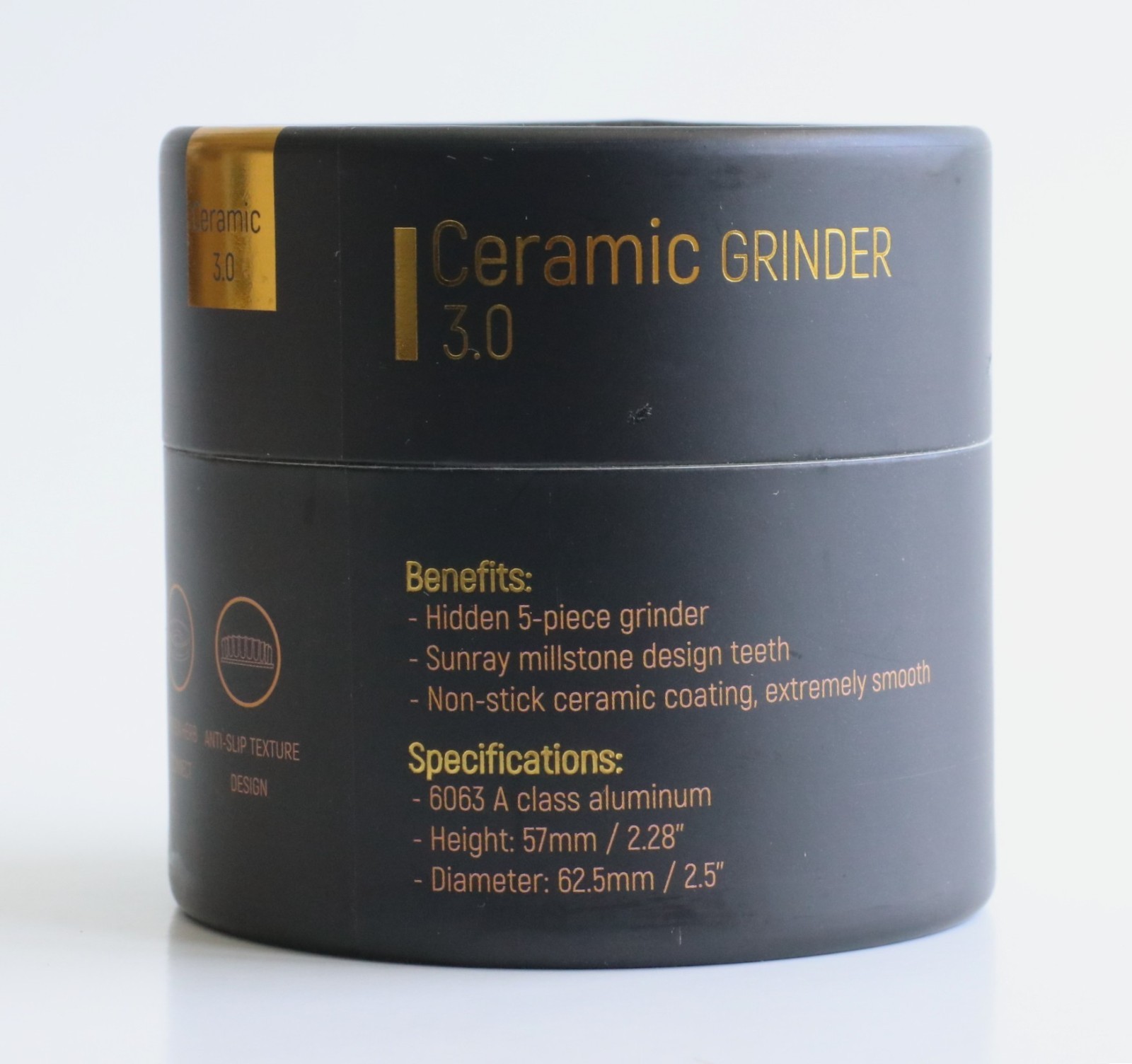 63mm Professional Ceramic Herb Grinder-3.0-Brand New Design