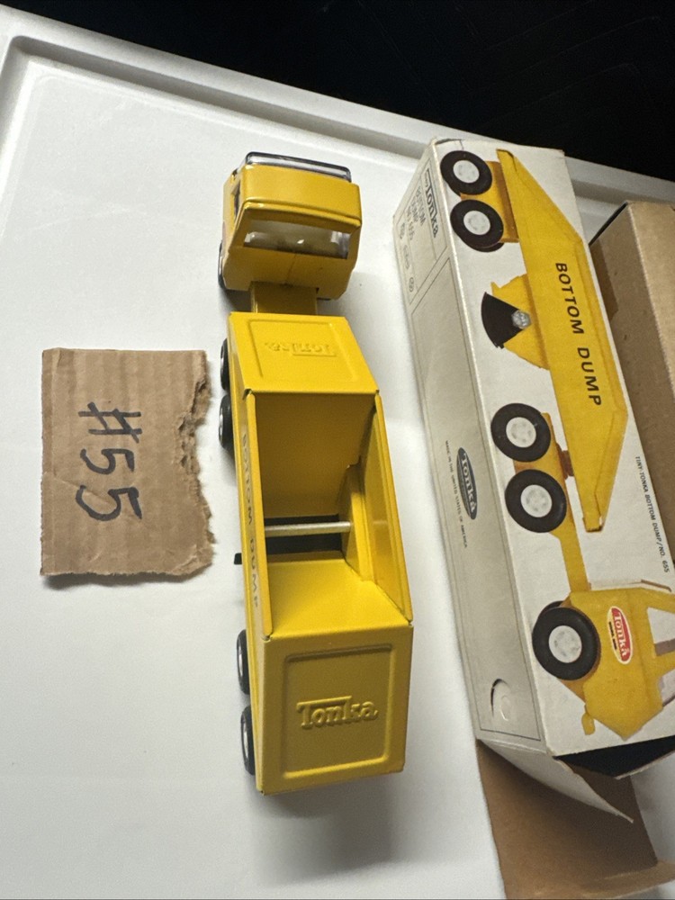 Tiny Tonka Bottom Dump Truck #655 With Box