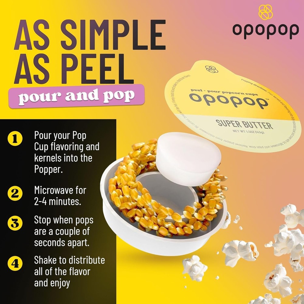 Convenient Butter Popcorn Cups Pack