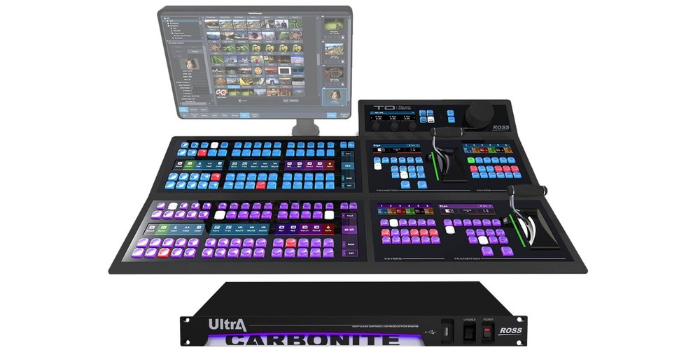 Ross Carbonite Ultra 24-Input 4K Switcher Frame & TD2 2M/E Touchdrive Panel DEMO