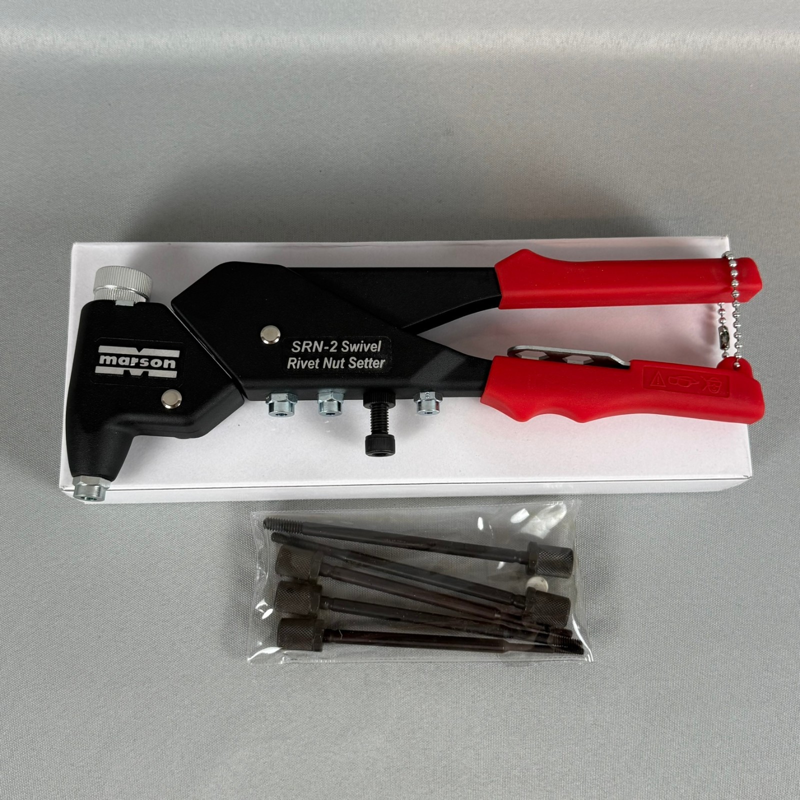 Marson SRN-2 Swivel Rivet Nut Setter M39400 Klik Turn Mandrels & Nosepiece New