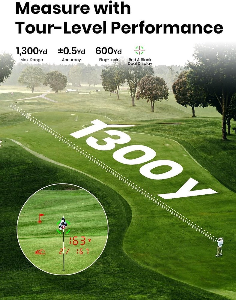 MILESEEY GenePro G1 Touchscreen & GPS Rangefinder with Slope