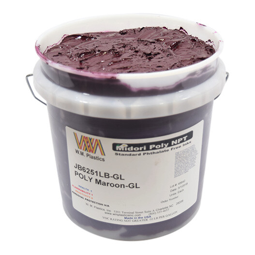Maroon - Plastisol Ink, (quart)