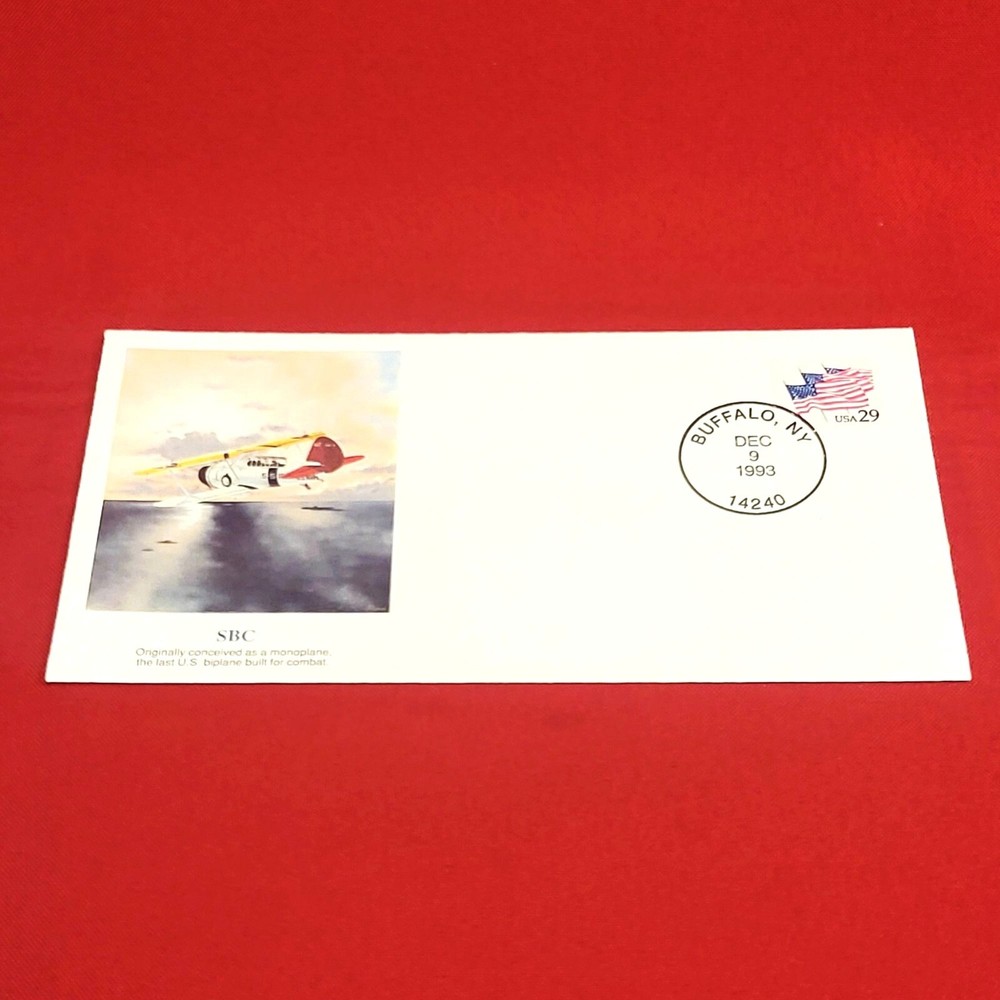 First Day of Issue SBC Monoplane Stamp Cache Envelope