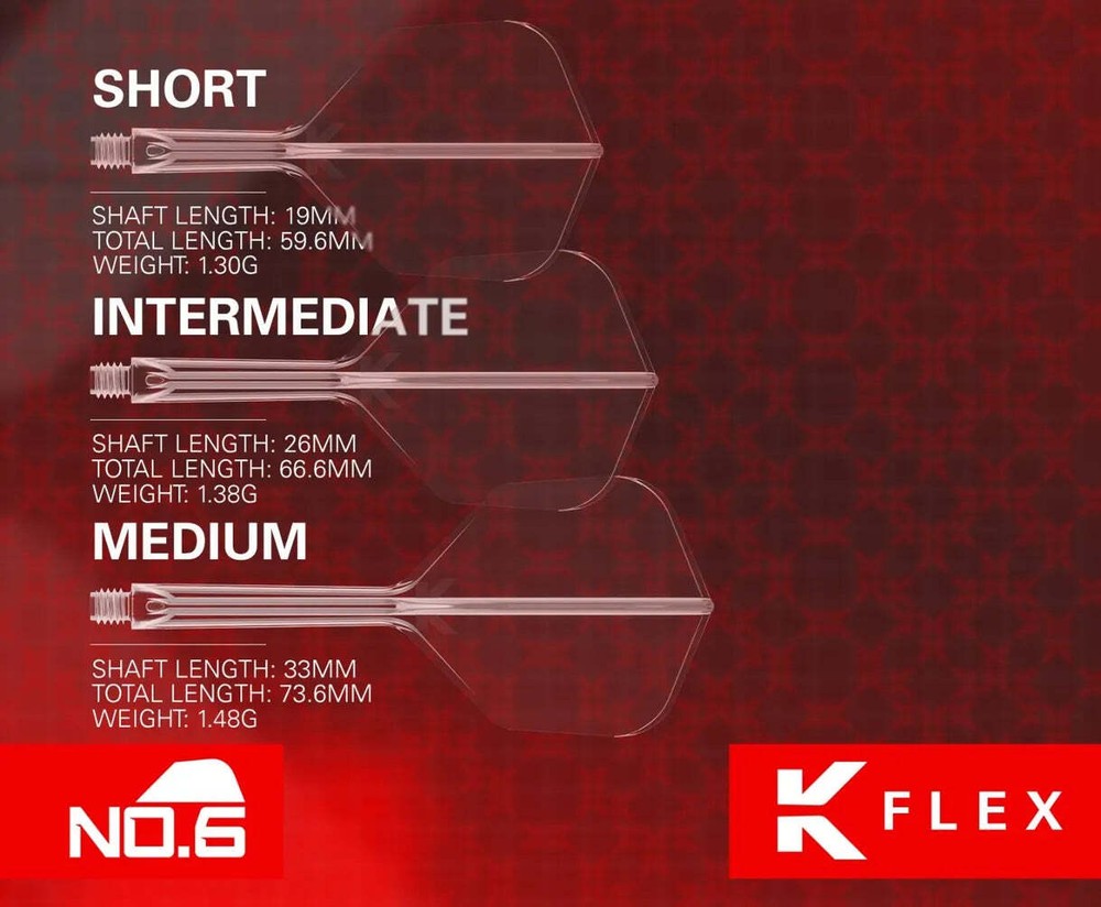 Target K-Flex Flight System No. 6 Intermediate Neon Orange