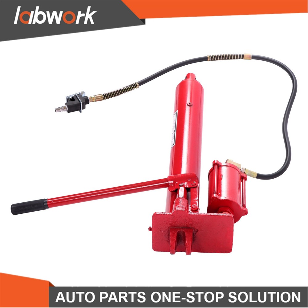 Labwork 8 Ton Long Hydraulic Air Jack Single Pump Engine Lifting Cherry Picker