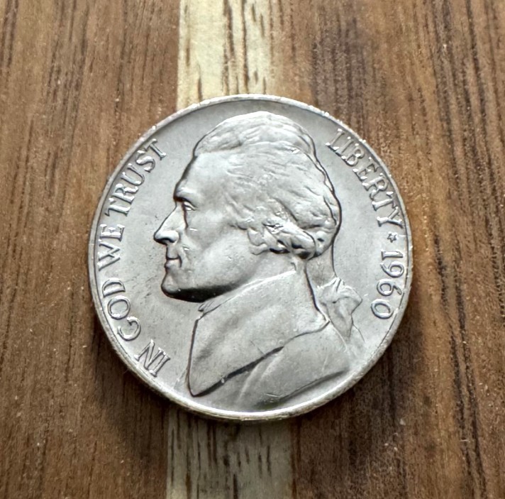 1960 P  UNCIRCULATED  JEFFERSON NICKEL