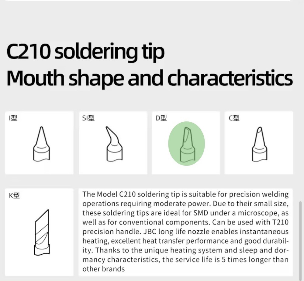 C210 Chisel Tip (c210-007)