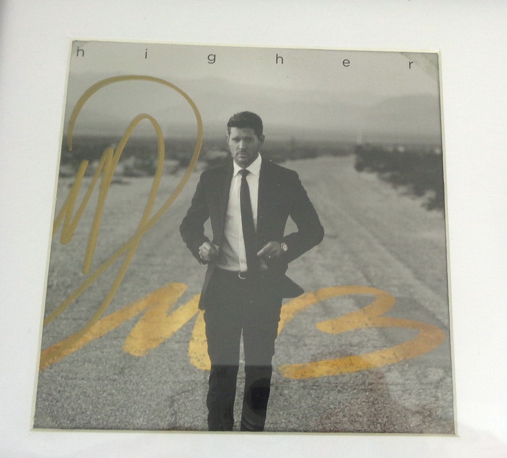 Michael Buble Signed Autograph Higher CD Framed PSA/DNA COA