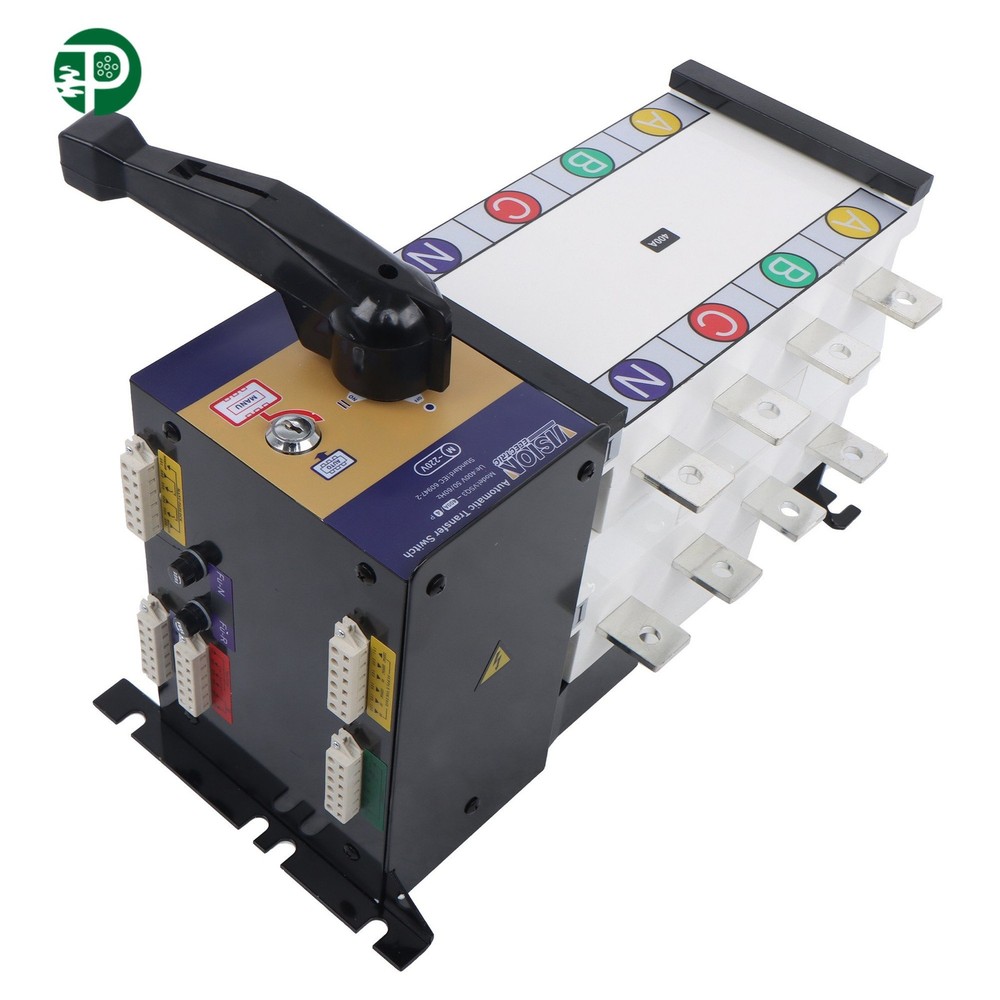 1Pack Industrial Automatic Transfer Switch 400A 4P 110/220V Grid To AC Generator
