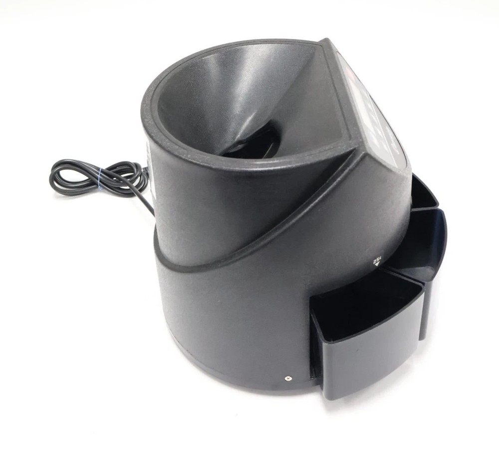 Cassida C100 Digital Coin Counter Sorter Machine 110V Black READ! E3 & E9 ERROR