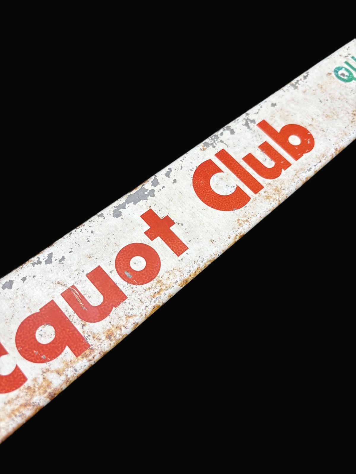 Vintage Original 1950's Metal Tin DOOR PUSH SIGN CLICQUOT CLUB Cola Soda 26.5"