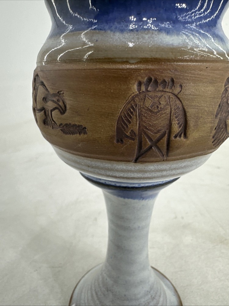 Sunrise Pottery Vase Handmade and Signed