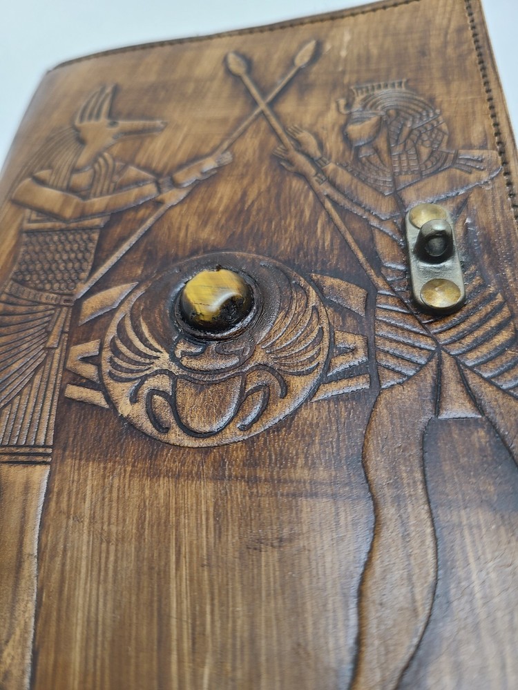 Egypt Themed Leather Journal Handmade Notebook or Diary