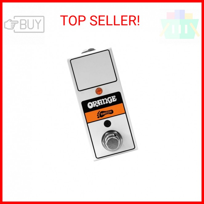 Orange Single Button Mini Footswitch