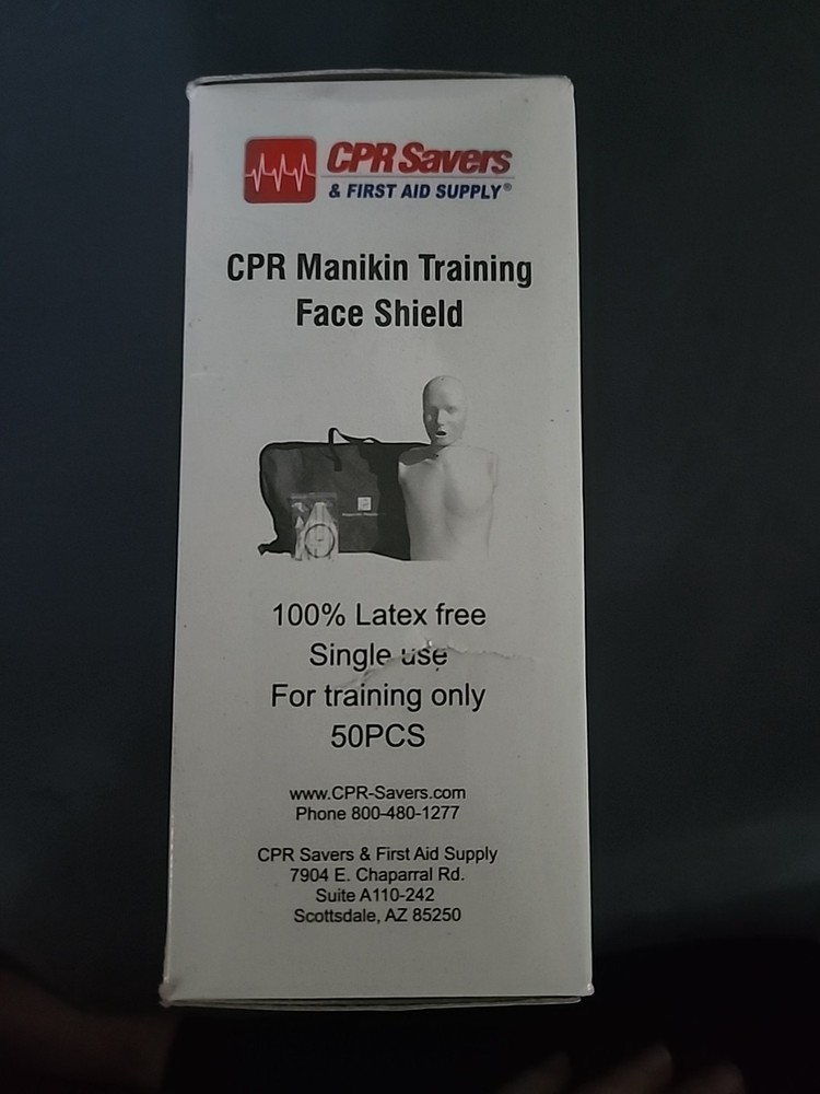 CPR Savers Manikin Training Face Shields 50/box