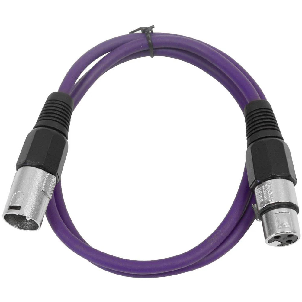 SAXLX2 Purple 2ft XLR Patch Cable