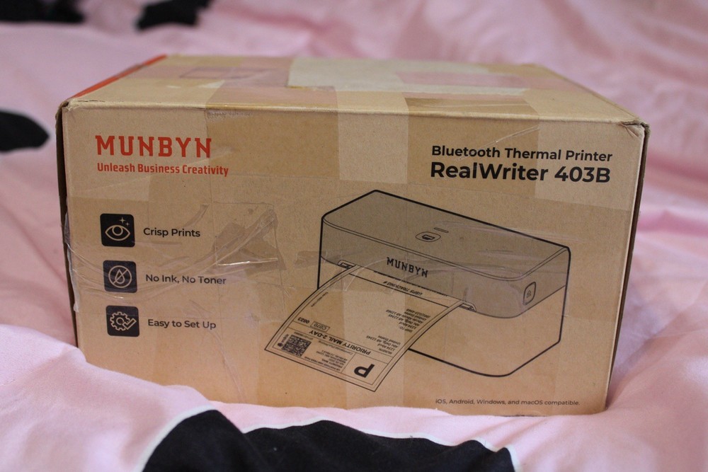 MUNBYN RealWriter 403B Bluetooth Thermal Printer