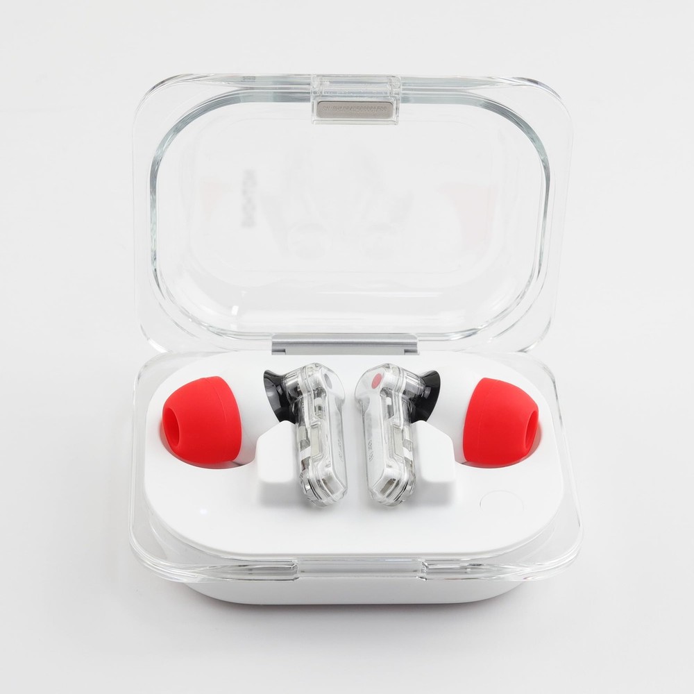NANLANFAN Replacement Silicone Ear Tips for Nothing Ear/Nothing (a) Red