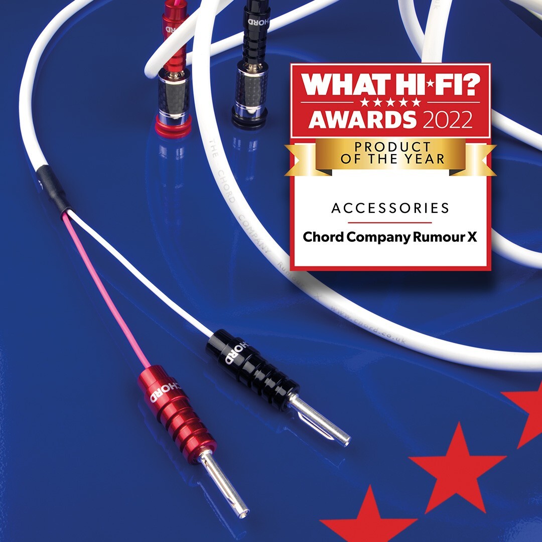 Chord Rumour X Speaker Cable A Pair Terminated Chord Ohmic Plugs