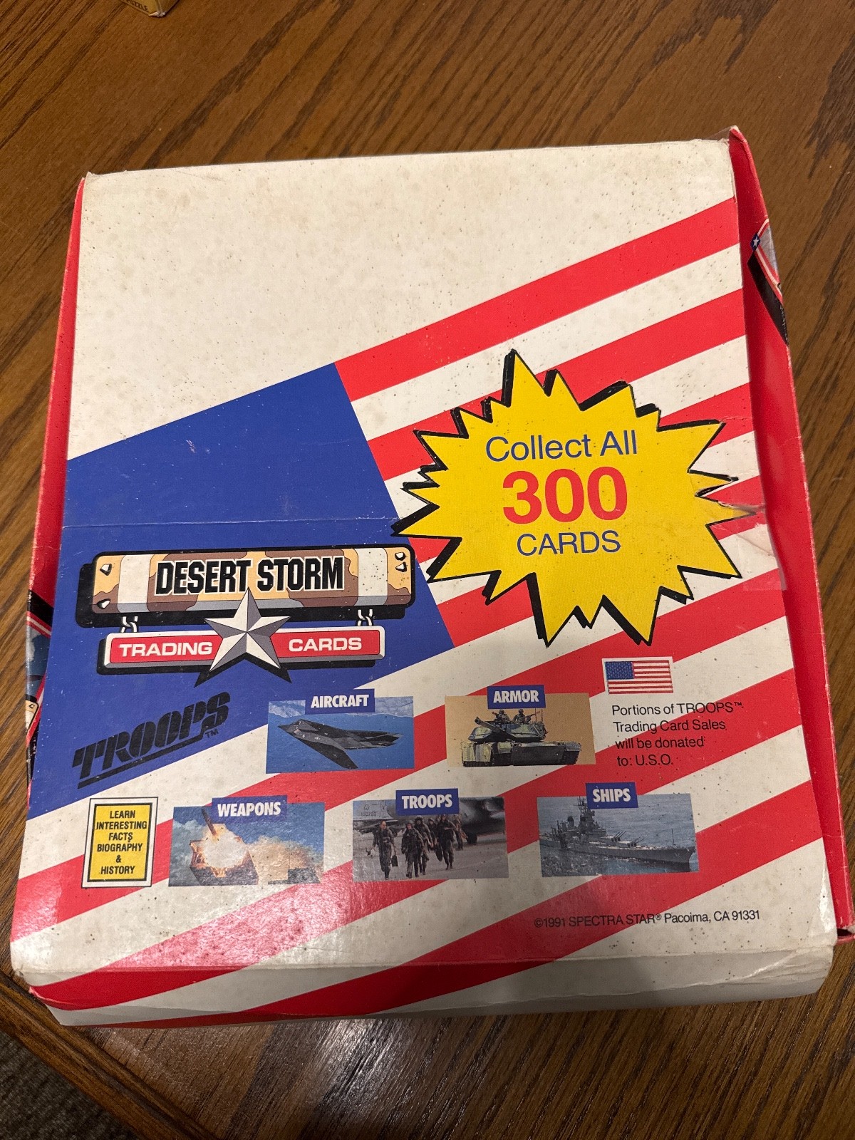 troops Desert Storm Trading Cards 37 sealed packs. w/box