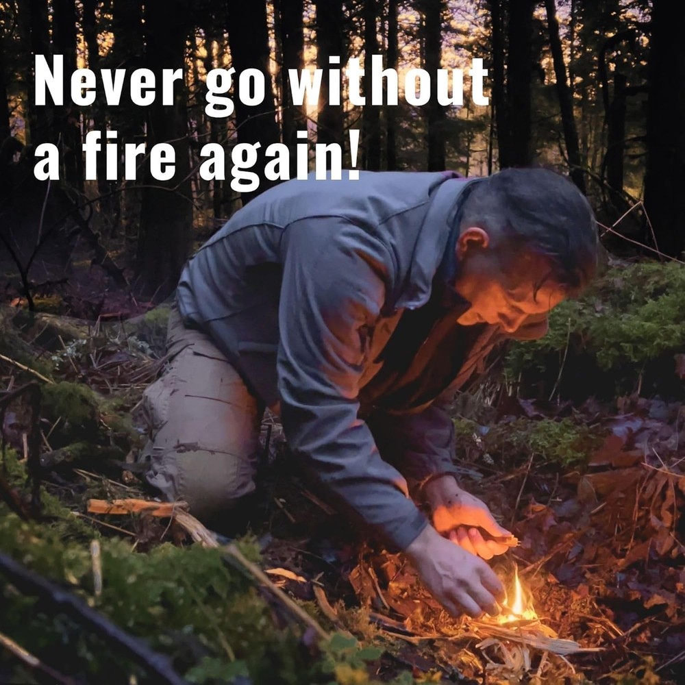 Fire Starter Kit - Flint Fire Starter Tools & Accessories for Outdoor Use