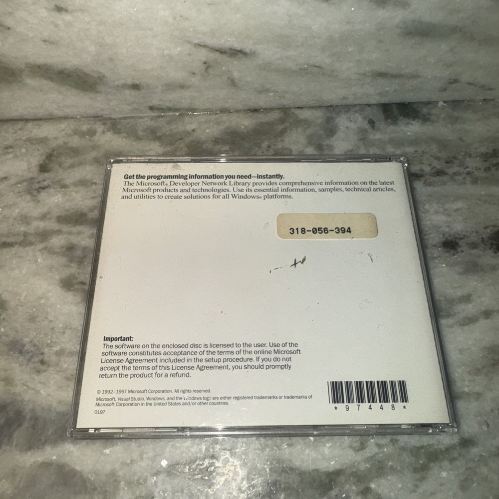 Microsoft Developer Network Library Visual Studio 97 NICE RARE FAST SHIPPING