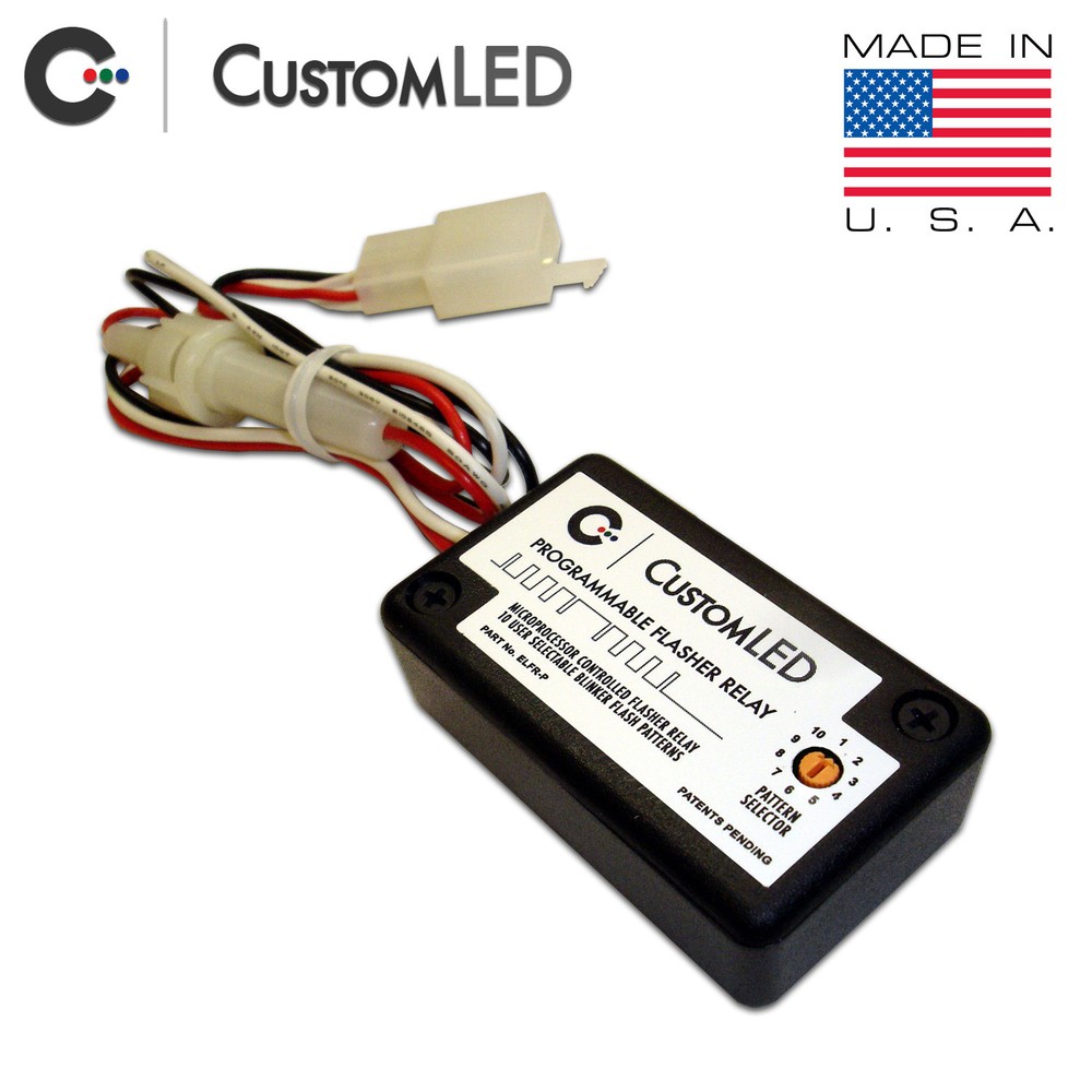 Programmable LED Flasher Relay 10 Patterns Strobes ELFR-P OEM Connector blinker