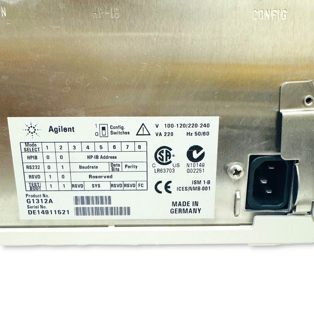 Agilent 1100 Series G1312A Binary Pump HPLC Module Made in Germany, Tested