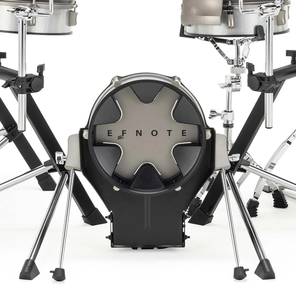 EFNOTE 3B Electronic Drum Set - White Sparkle DRUM ESSENTIALS BUNDLE