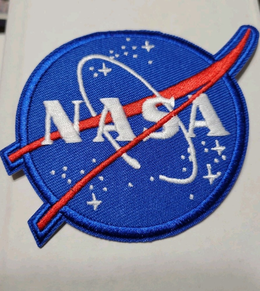 NEW 3 INCH NASA IRON ON PATCH + BONUS NASA DRAWSTRING BAG 🚀 🔥🔥🔥