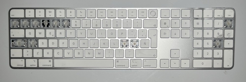 Apple Magic Wireless Keyboard SPANISH Replacement Keycaps Keys (A2520)