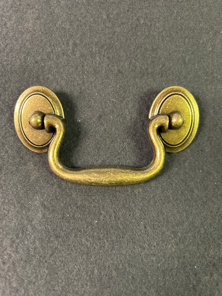(5 Pack) 3 inch Fixed Bail Pull with Rosettes Antique Lancaster