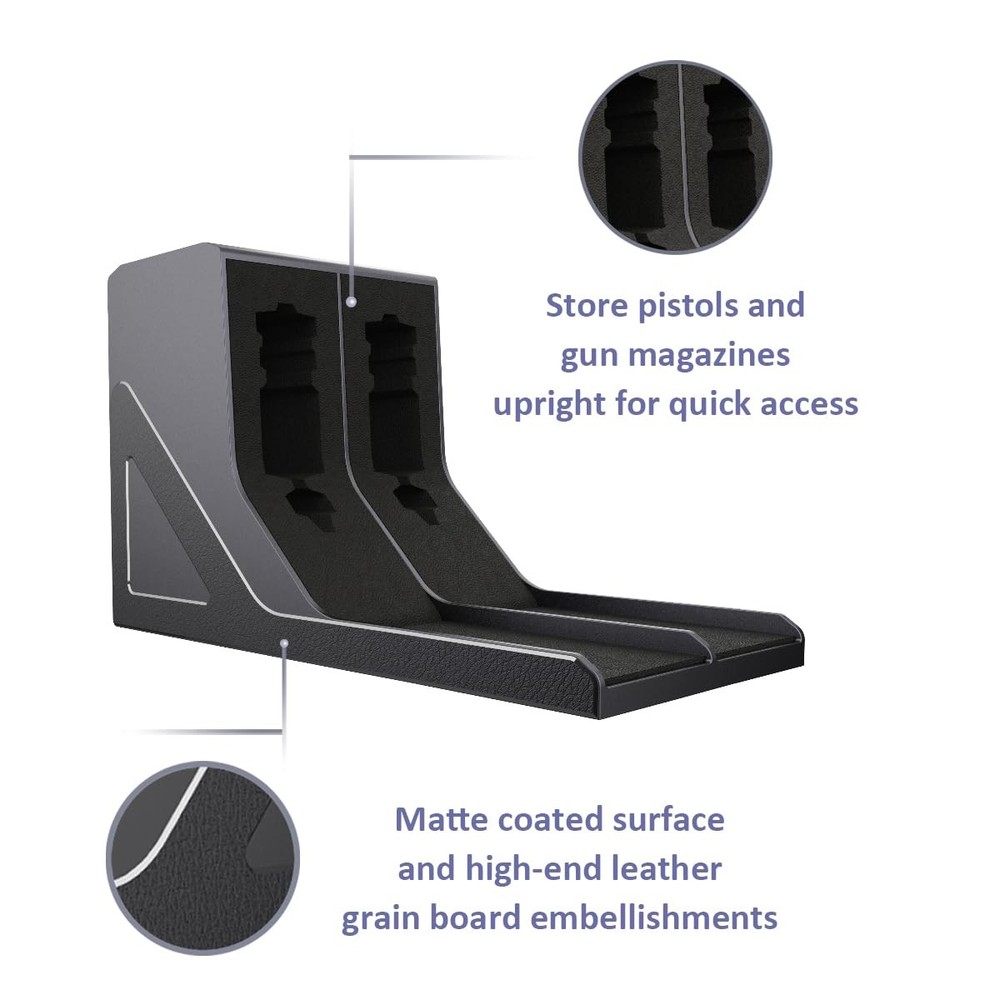 SUMING Universal Pistol Rack, Handgun Single Rack（2 sets）