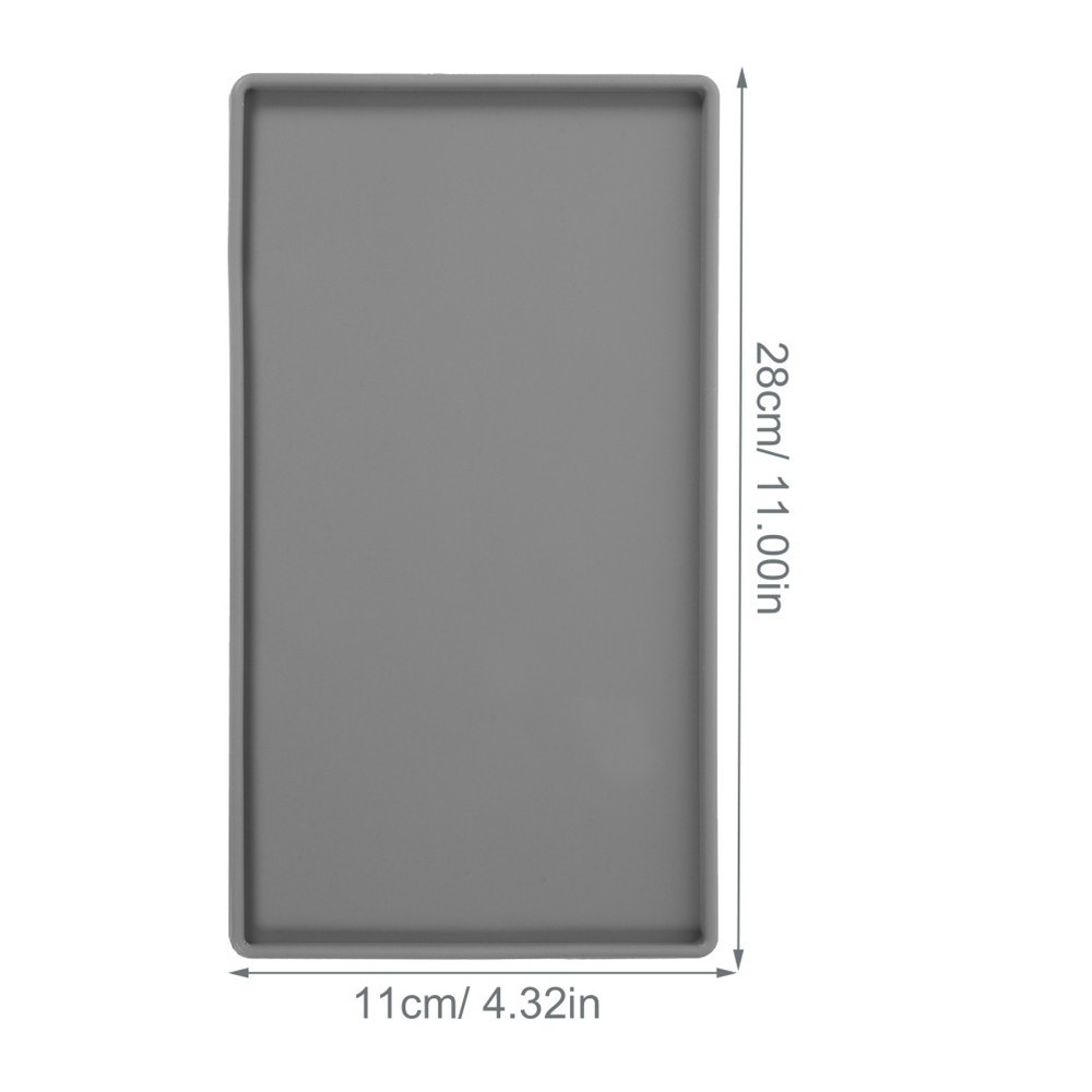 Bathroom Silicone Storage Tray for Laundry Cabinet Kitchen Sink Organizer