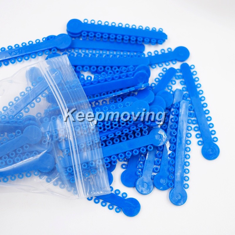 1040 Pcs/Pack Dental Orthodontic Ligature Ties Elastic Rubber Bands 44 Colors