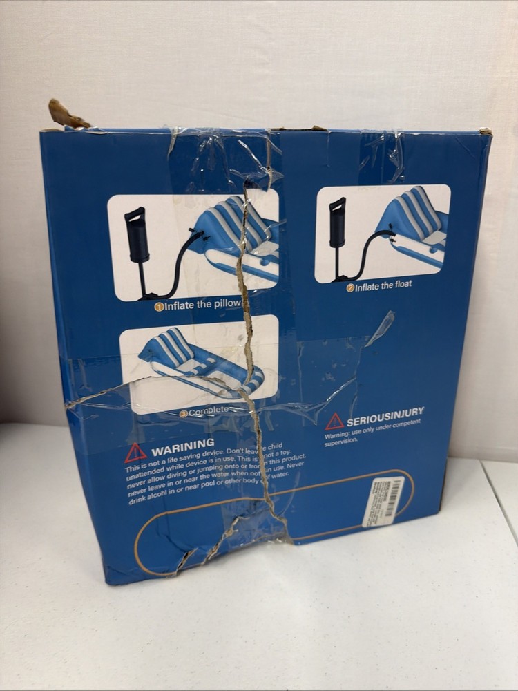 Inflatable Pool Float Water Lounge - new in box