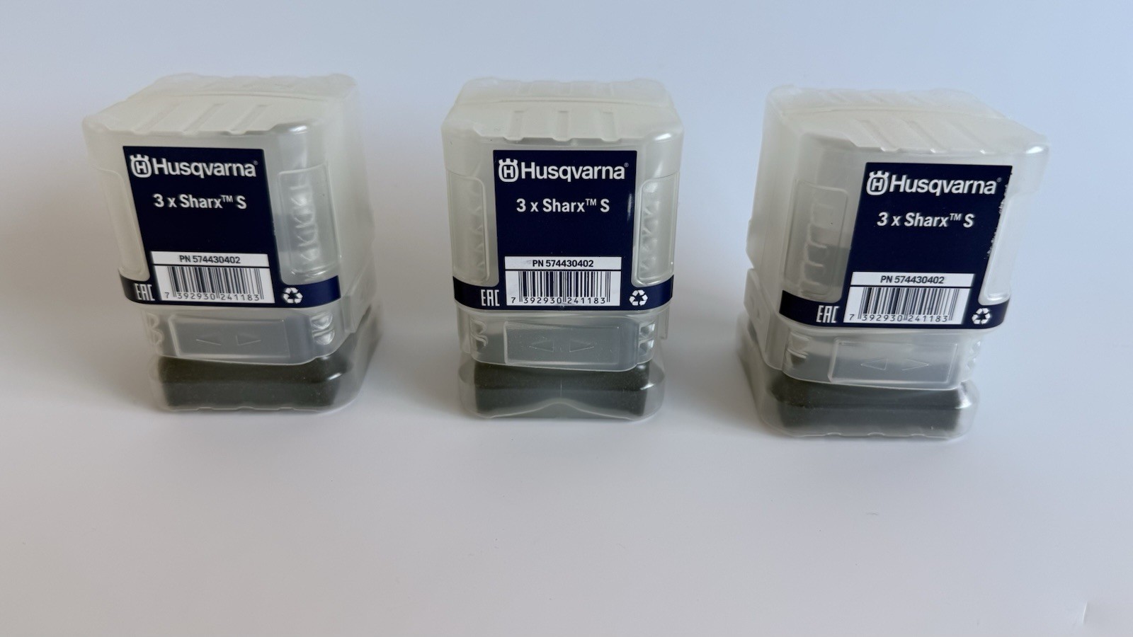 Lot of 3 Husqvarna 574430402 Sharx Single Diamonds for Hard Concrete 3 pack of 3