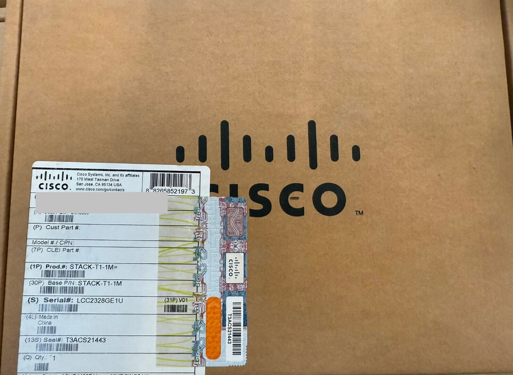Cisco STACK-T1-1M StackWise 1M Stacking Cable-Lifetime Warranty!